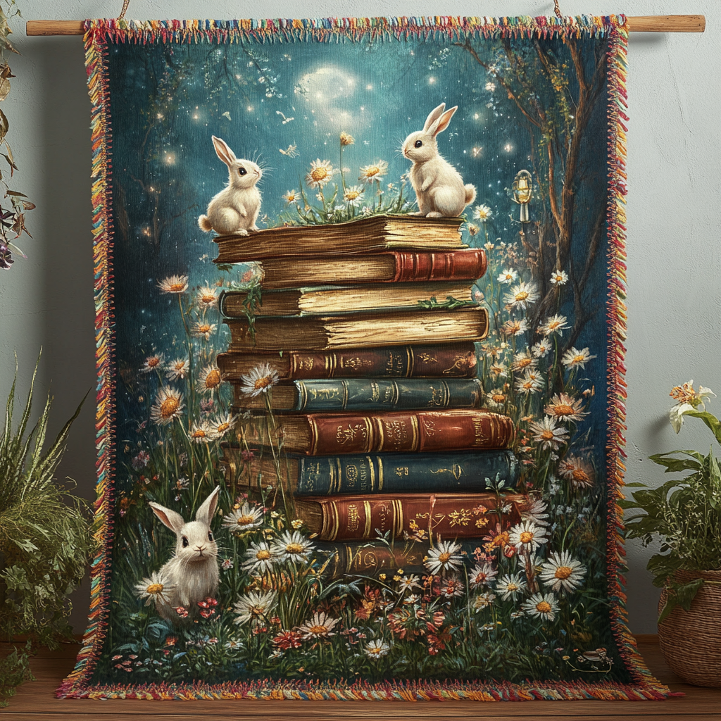 Bunny Tale Retreat Woven Sofa Blanket NCU0DV3884