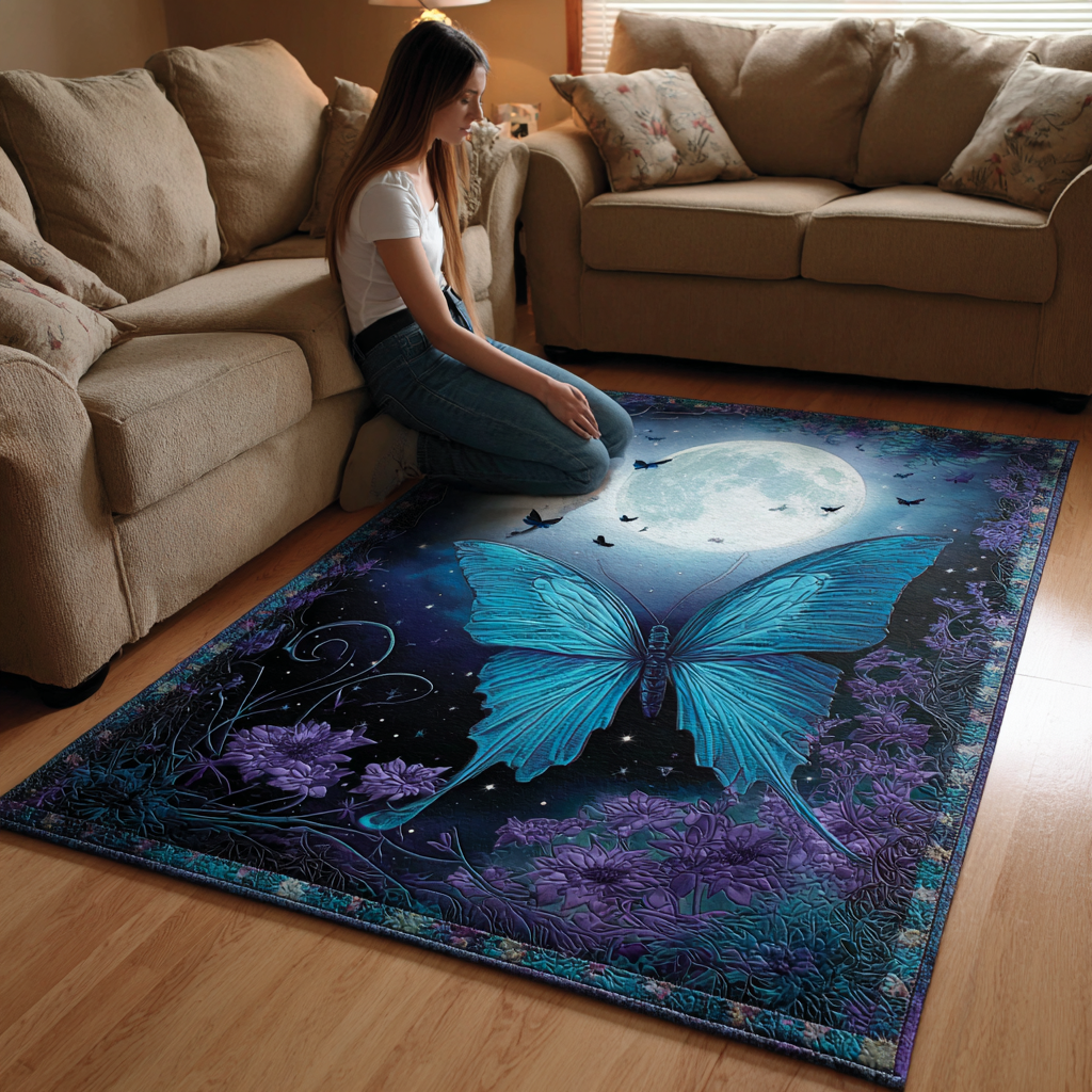 Butterfly Haven Area Rug NCU0DK11443