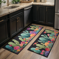 Cactus Bloom Kitchen Area Rug NCU0DK10921
