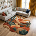 Cactus Garden Custom Shape Area Rug NCU0DK12303