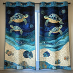 Calm Swimmer Quilted Curtains NCU0NT10975