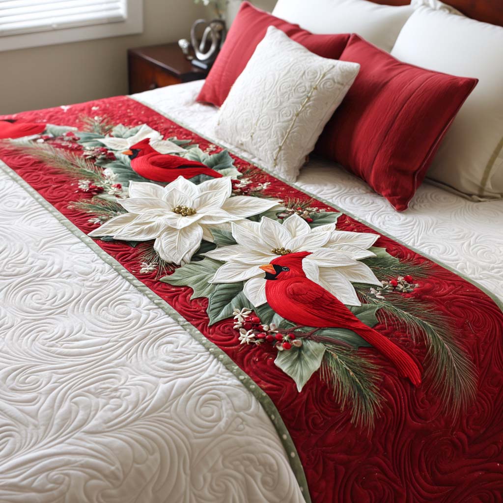 Cardinal Joy Quilted Bed Runner NCU0NT9784
