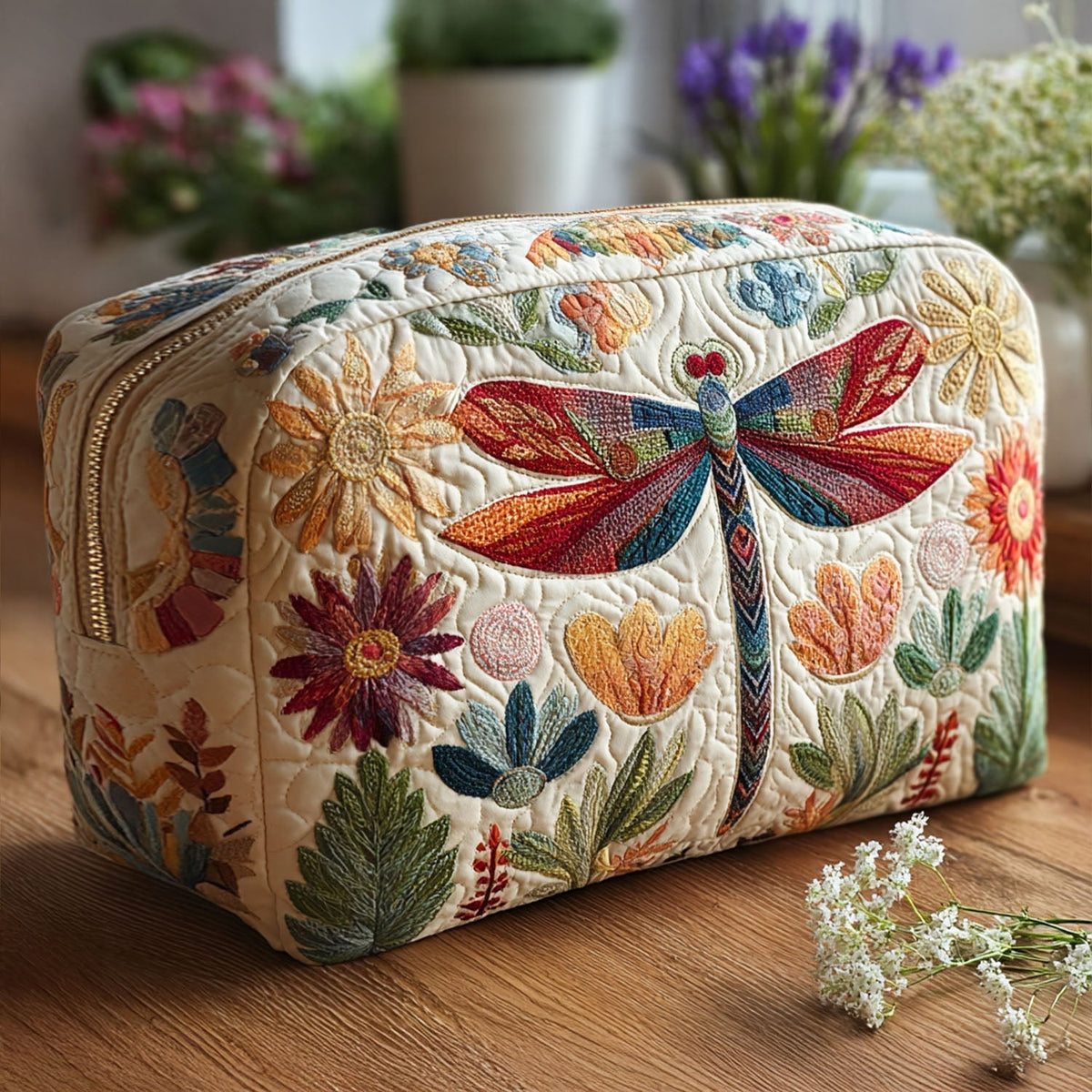 Celestial Hover Quilted Makeup Bag NCU0PT9339