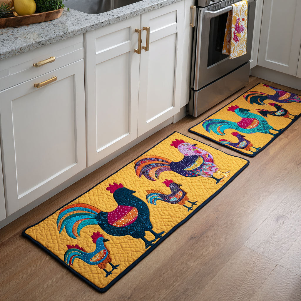 Chicken Bloom Kitchen Area Rug NCU0DK11799