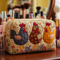 Chicken Charm Quilted Makeup Bag NCU0NT10534