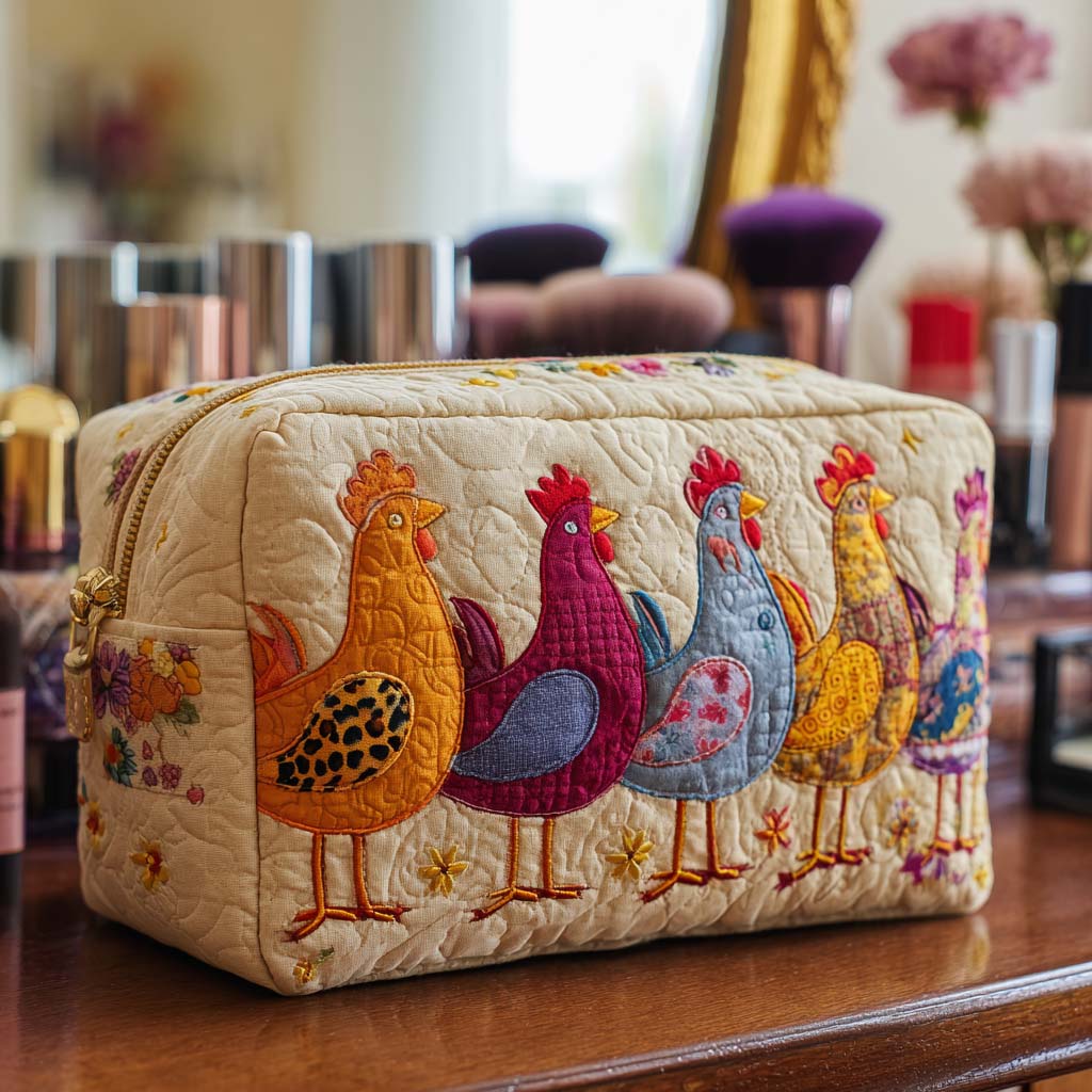 Chicken Joy Quilted Makeup Bag NCU0NT10542