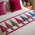 Christmas Trees Quilted Bed Runner NCU0NT9785