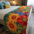 Color Bloom Quilted Bed Runner NCU0DK9248