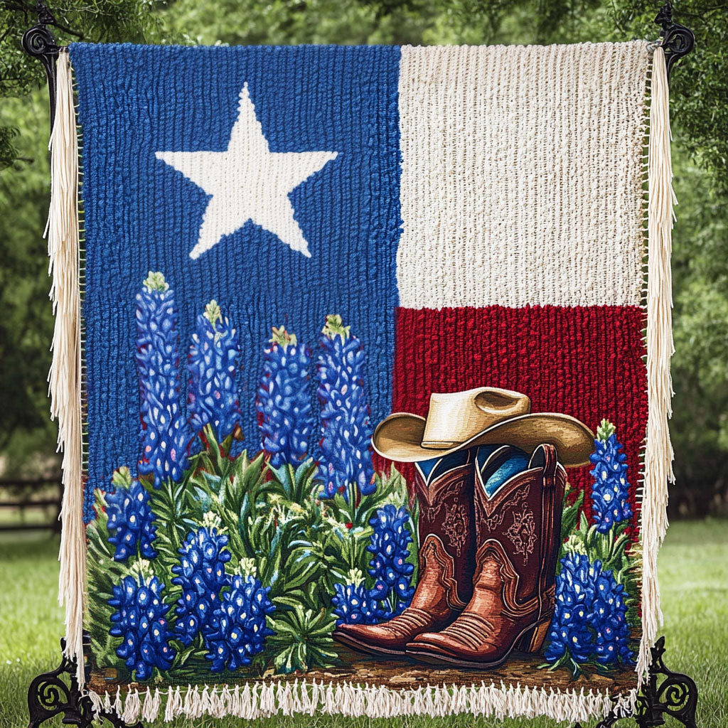 Cowboy Charm Woven Sofa Blanket NCU0NT5880