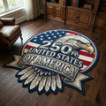 Crest Eagle Custom Shape Area Rug NCU0HH1979