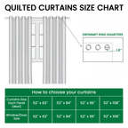 Shared Steps Quilted Curtains NCU0DK11750
