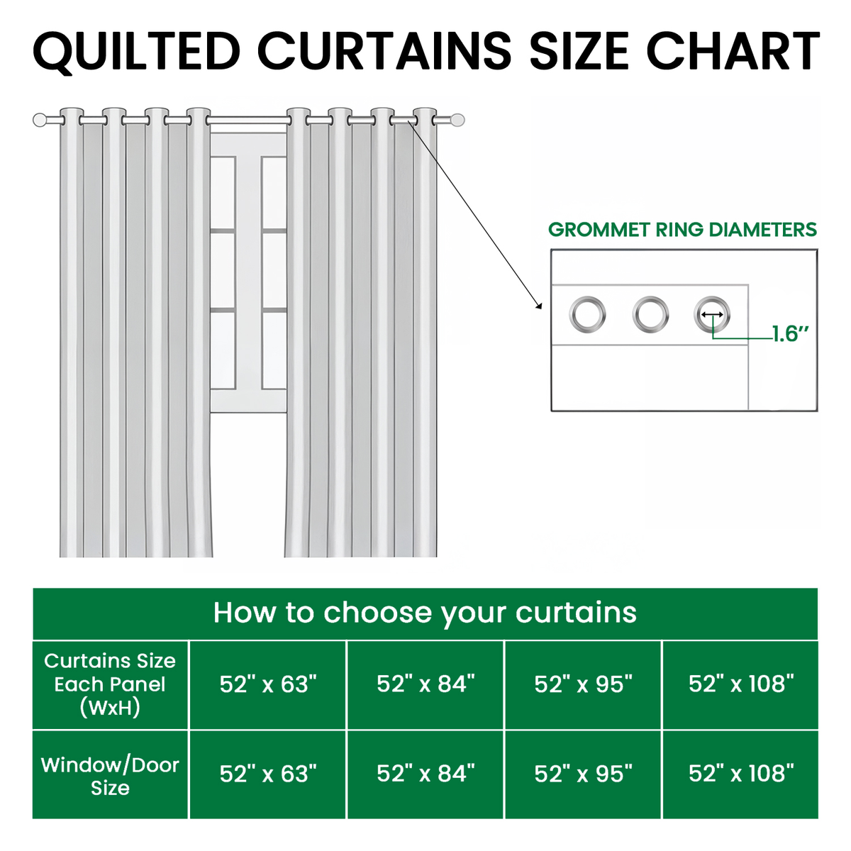 Star Spangled Quilted Curtains NCU0XD2313