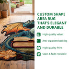 Deepsea Turtle Custom Shape Area Rug NCU0HH1972