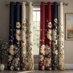 Daisy Patriot Quilted Curtains NCU0XD2308