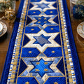 Star Of David Quilted Table Runner NCU0VT367