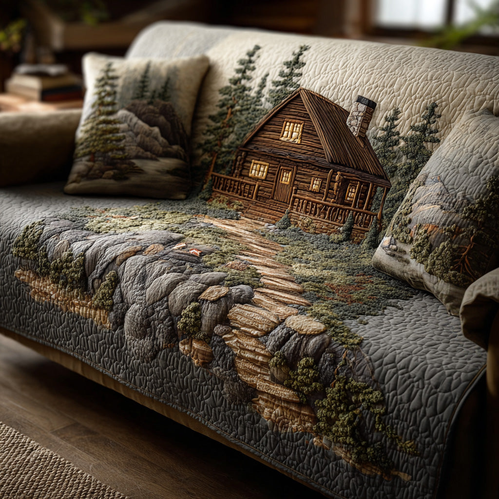 Woodland Quilted Sofa Cover NCU0VT360