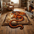 Dragon Archive Custom Shape Area Rug NCU0TD2649