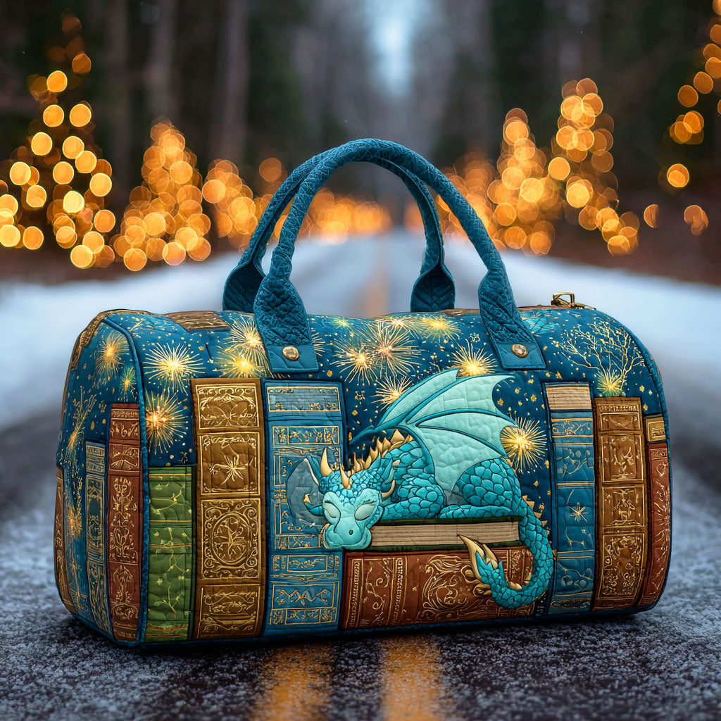 Padded Travel Bag - Dragon and Spellbook