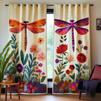 Dragonfly Dream Quilted Curtains NCU0DK10963
