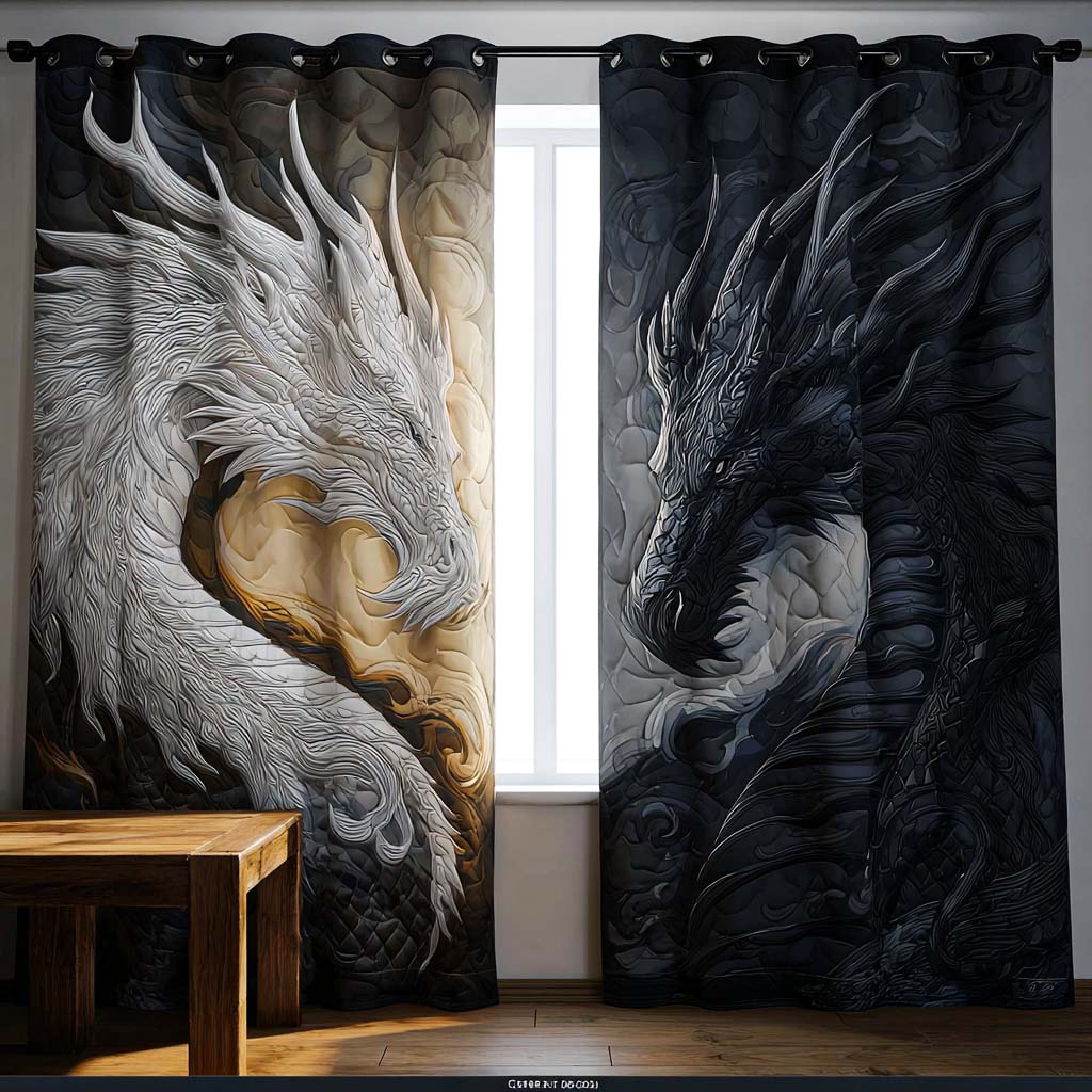 Earthbound Dragon Quilted Curtains NCU0NT11169