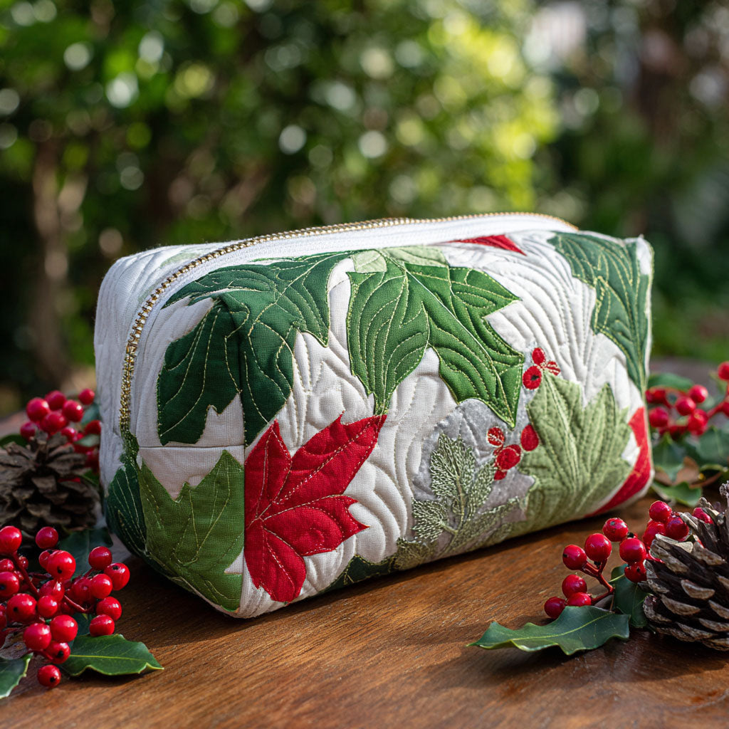 Evergreen Spirit Quilted Makeup Bag NCU0PT9188