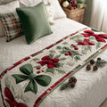 Festive Chimes Quilted Bed Runner NCU0PT9090