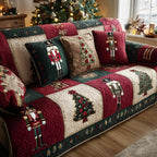 Festive Sentinel Quilted Sofa Cover NCU0TV1134
