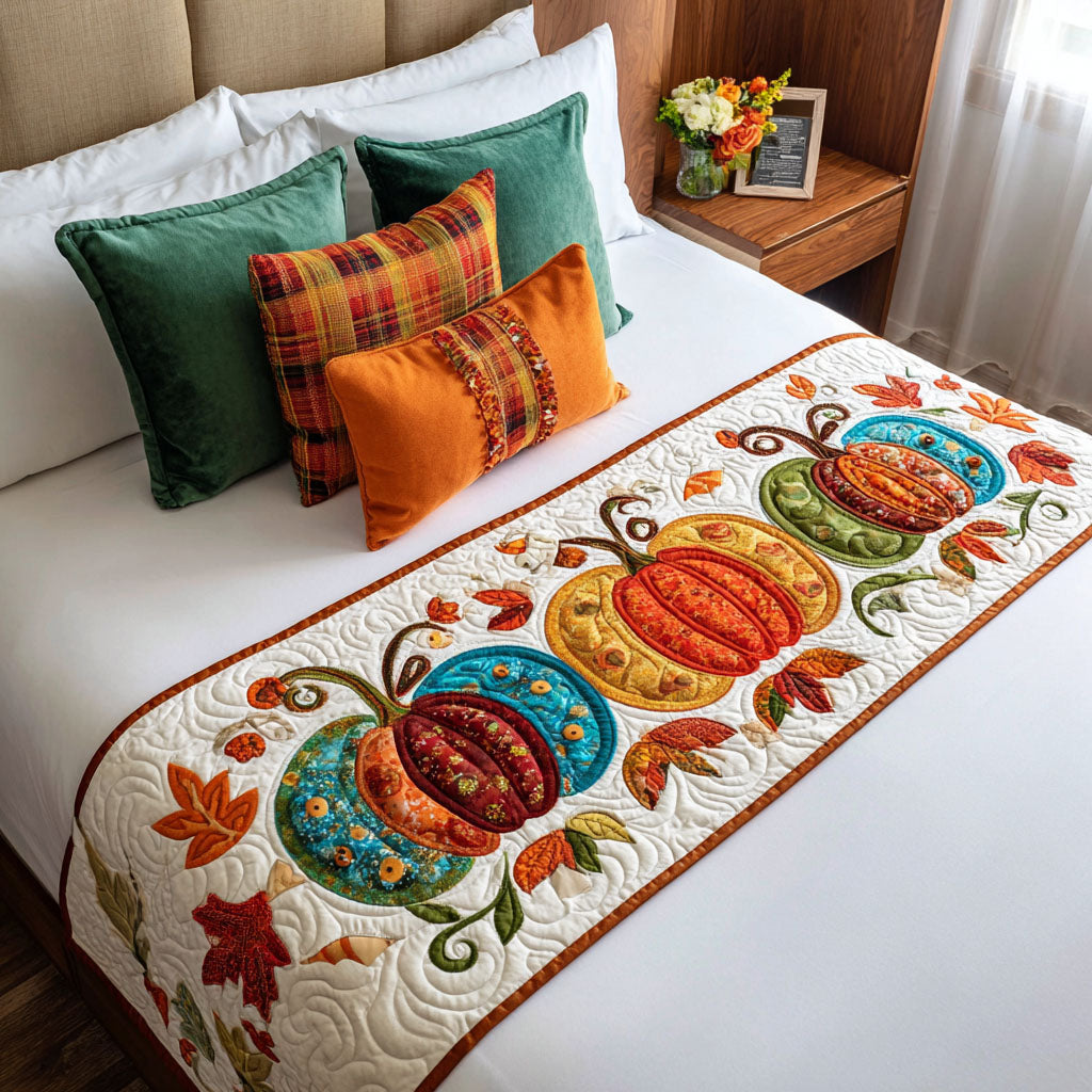 Fireside Frolic Quilted Bed Runner NCU0PT8476