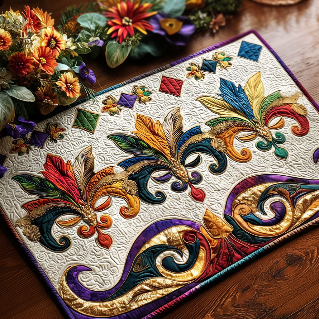 Fleur Fusion Quilted Place Mat NCU0PT10969