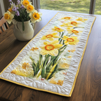Floral Delight Quilted Table Runner NCU0VL1557