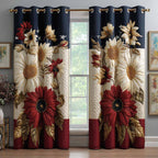 Flower Glory Quilted Curtains NCU0XD2312
