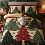 Forest Of Joy 3-Piece Quilted Bedding Set NCU0NT1732