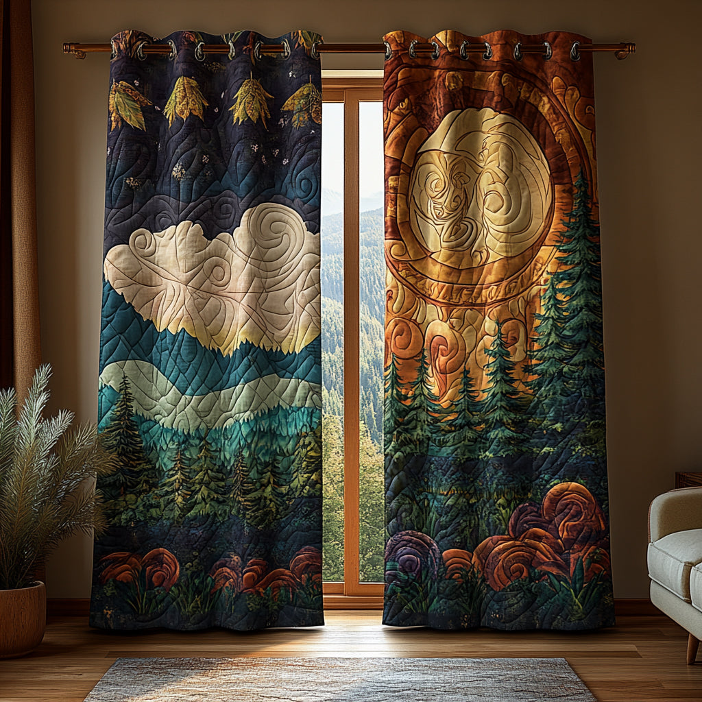 Forest Haven Quilted Curtains NCU0DV8368