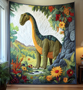 Fossil Forest Art Quilt Hanging NCU0DV828