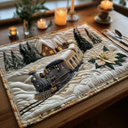Frost Rail Whispers Quilted Place Mat NCU0TH3434