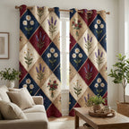 Garden Diamond Quilted Curtains NCU0TV1756