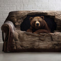 Grizzly Rest Quilted Sofa Cover NCU0PT9723