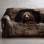 Grizzly Rest Quilted Sofa Cover NCU0PT9723