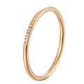 Delicate Three Stone Stacking Ring