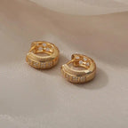 Timeless Cubic Zirconia Hoop Earrings