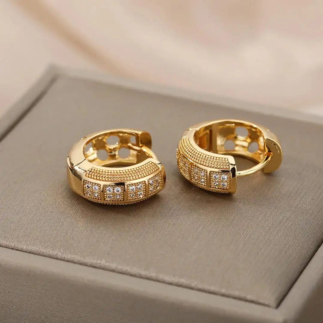 Timeless Cubic Zirconia Hoop Earrings