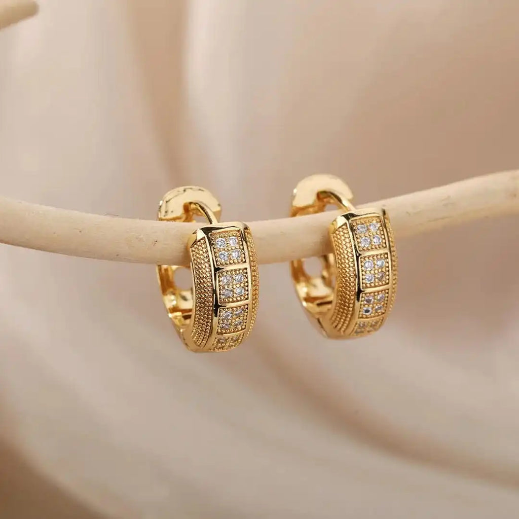 Timeless Cubic Zirconia Hoop Earrings