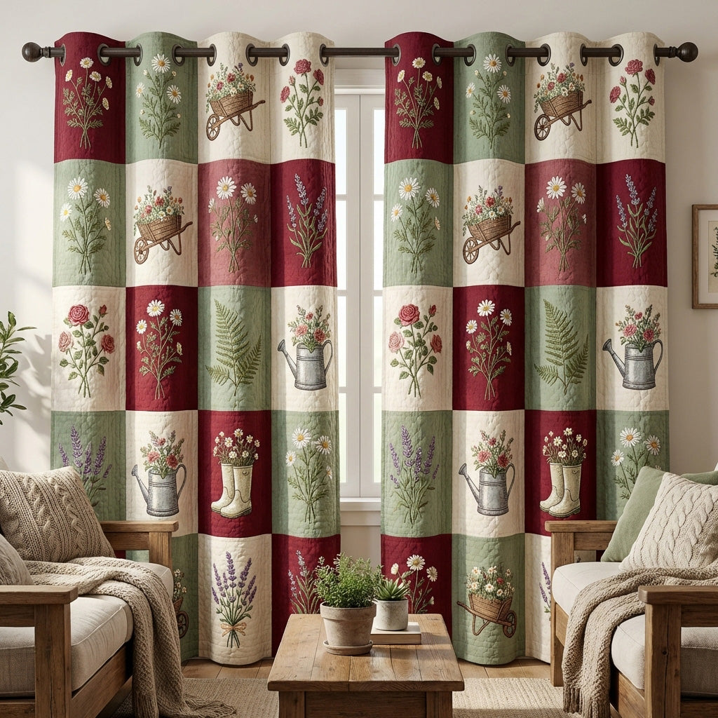 Herb Garden Quilted Curtains NCU0TV1768
