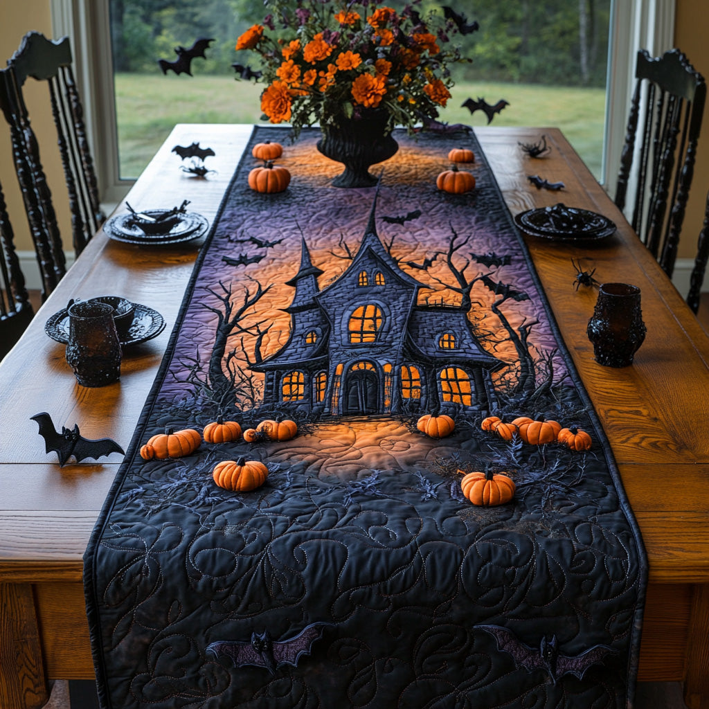 Hexed Homestead Quilted Table Runner NCU0DV7154