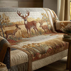 Hidden Deer Quilted Sofa Cover NCU0NT10826