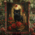 Hocus Purrcus Woven Sofa Blanket NCU0DV4166