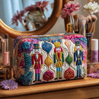 Holiday Guard Quilted Makeup Bag NCU0PT9502
