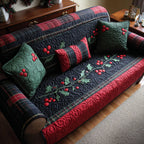 Holly Hearth Quilted Sofa Cover NCU0PT9776