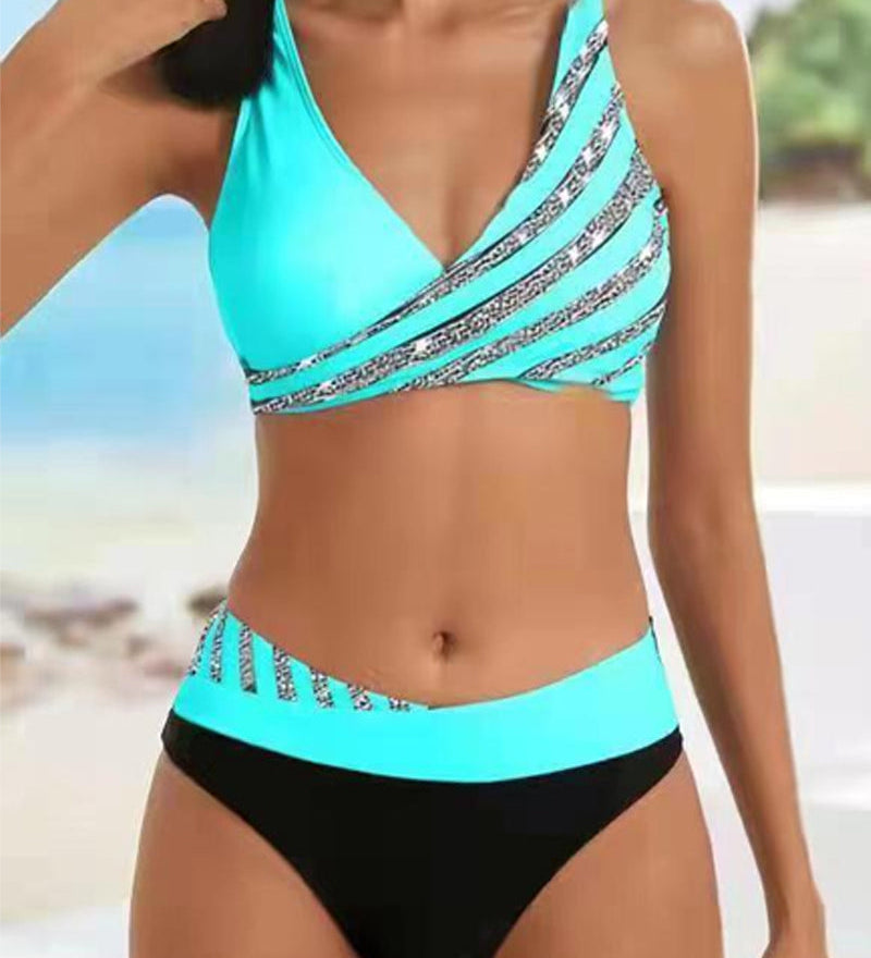 Mackenzie - Printed Bikini in Warm Tones