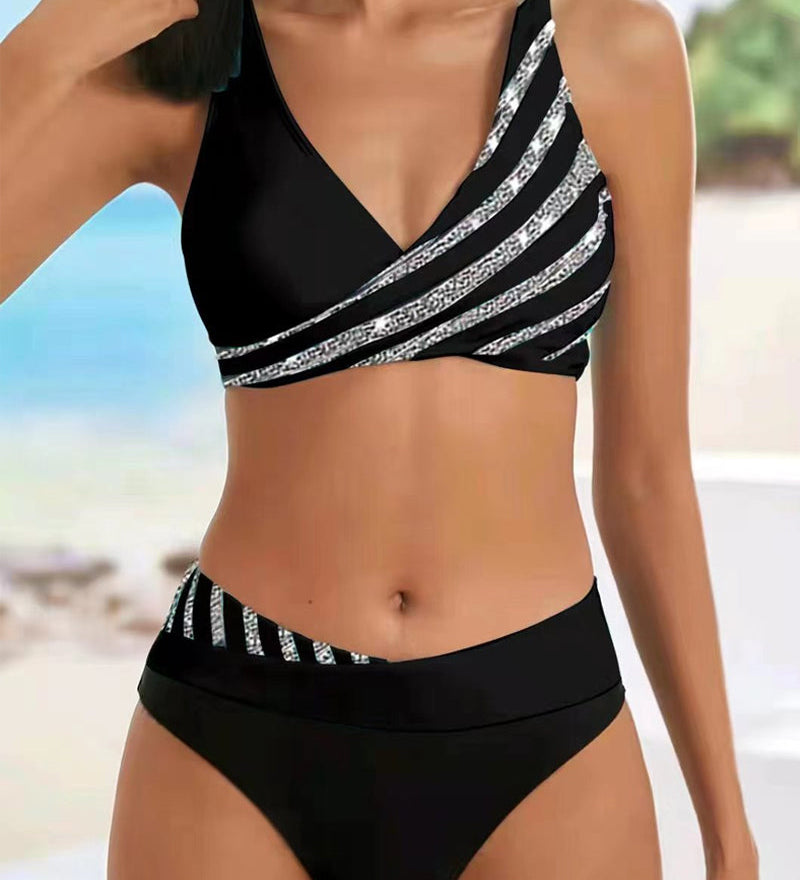Mackenzie - Printed Bikini in Warm Tones